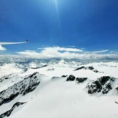 Flugwegposition um 12:05:48: Aufgenommen in der Nähe von Gemeinde Sölden, Österreich in 3487 Meter